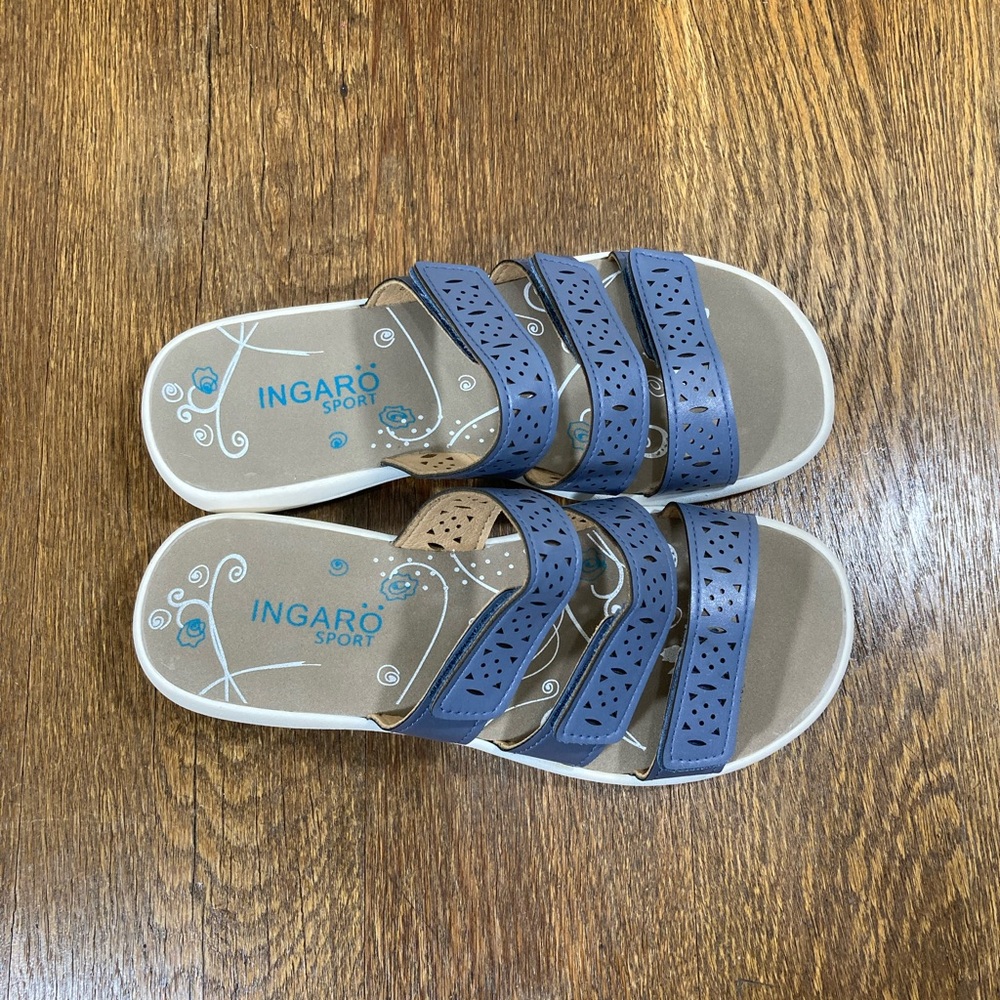 Ingaro Tryton Strappy Sandal Women’s Size 8 Blue - Picture 5 of 12